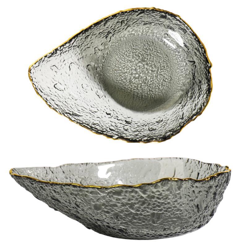 Japanese drip tray Bowls pammer pattern Phnom Penh household fruit salad dessert vegetable dish glass bowl-image-637770047