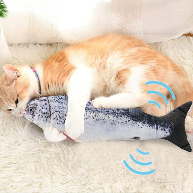 

Electric Fish Cat Toy 30cm Dancing Fish Cat Toy Usb Charging Moving Simulation Toys For Chewing1
