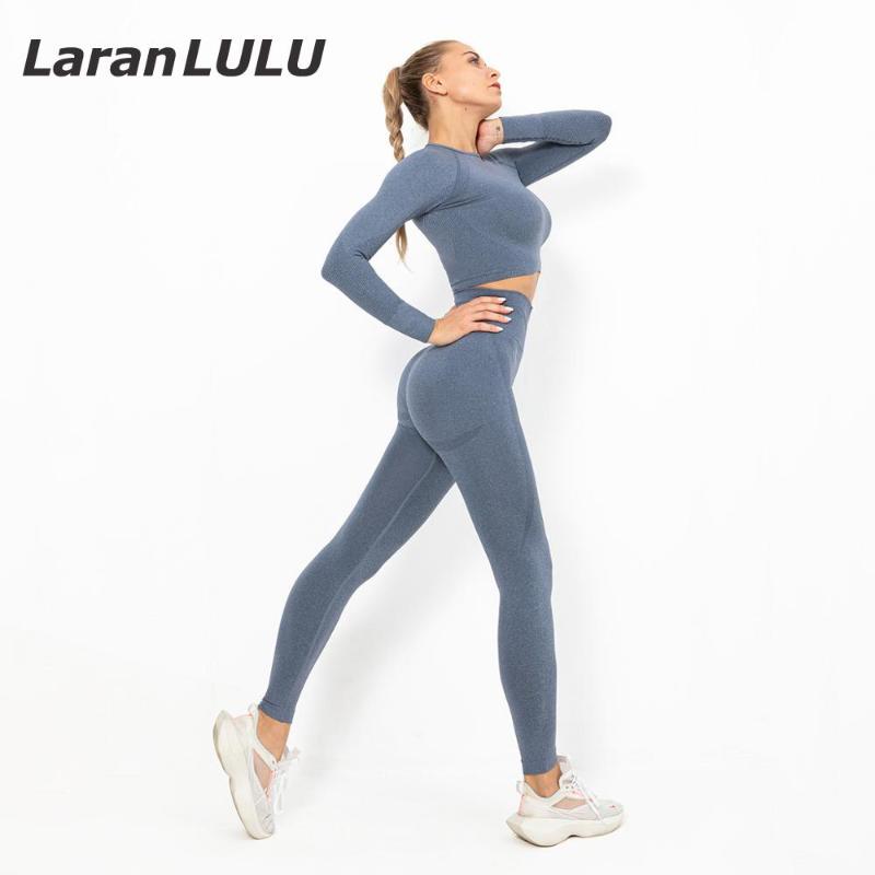 

Naked-feels Yoga Set Yoga Leggings Set Women Long Sleeves Fitness Clothes High Waist Gym Workout 2 Piece Sports Suit, Yellow