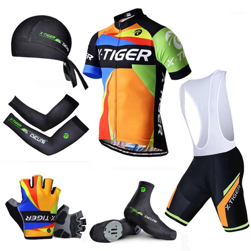 

Pro X-Tiger Summer Big Cycling Set ! Summer Mountain Bike Sportswear Racing Bicycle Jerseys Cycling Clothes Suit For Mans1, Jersey and bib pant