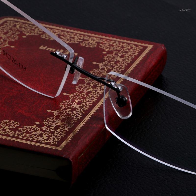 

Fashion Metal Rimless Eye Glasses Eyeglasses Frame Spectacle Frames1