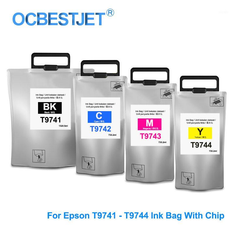 

Compatible Ink Cartridge For WorkForce Pro WF-C869Ra PX-S7070S M7070FX T9741 - T9744 Pack Bag1 Refill Kits