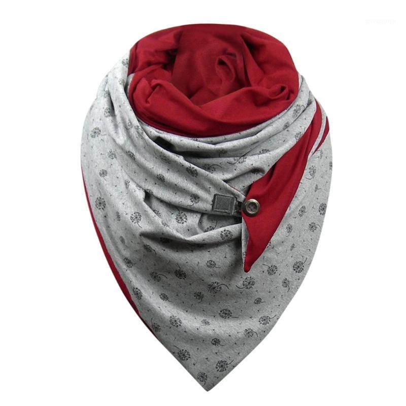 

Dot Printing Scarf Women Button Soft Wrap Casual Warm Scarves Shawls Winter Warm Femme Scarf hijab chiffon scarfs for ladies1