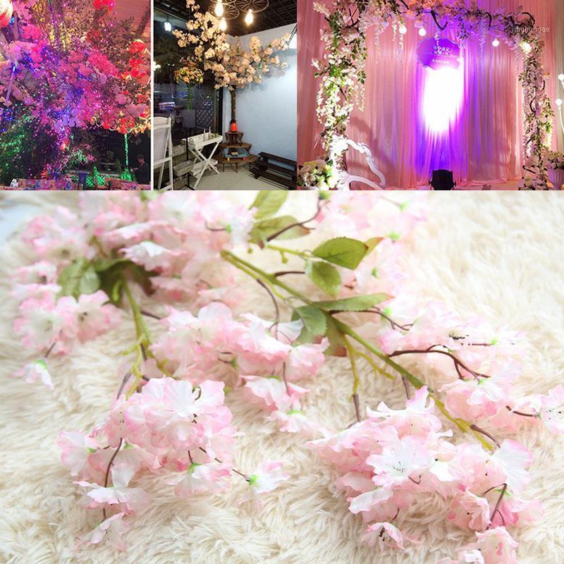 

98.5cm Bar Fake Flower Simulation Cherry Blossoms Romantic Beautiful Photo Props Store Decor Artifical Sakura Celebration1, Milky white