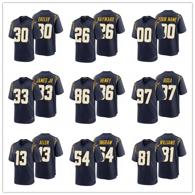 

Jersey Los Angeles''Chargers''MEN''NFL''Women Bosa Hunter Henry
