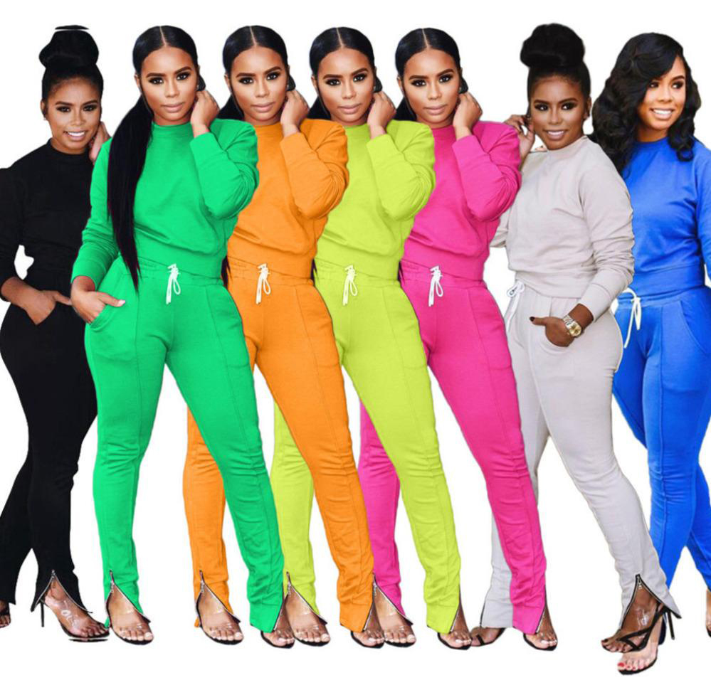 

Womens Pants 2 Two Piece Set Outfits Winter Autumn O-neck Long Sleeve Designer Tracksuits Sexy Jogging Women Clothes Sportswear Plus Size, Contact