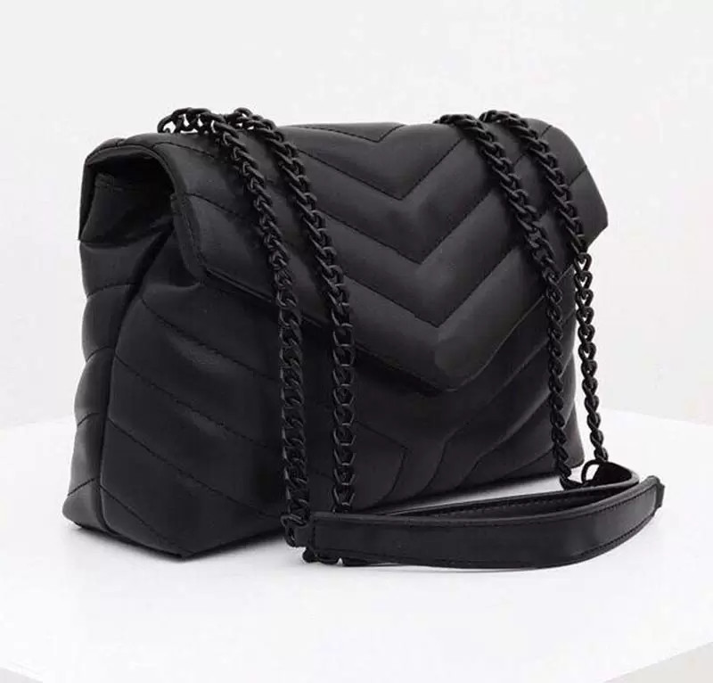

Designer handbags LOULOU Y-shaped quilted real leather women bags chain shoulder bag high quality Flap bag multiple colour for choo, Box