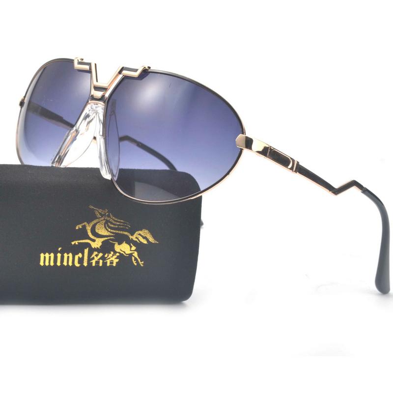 

MINCL/ Fashion Oversized Sunglasses Women Brand Designer Vintage Luxury Square Men Sun Glasses lxl