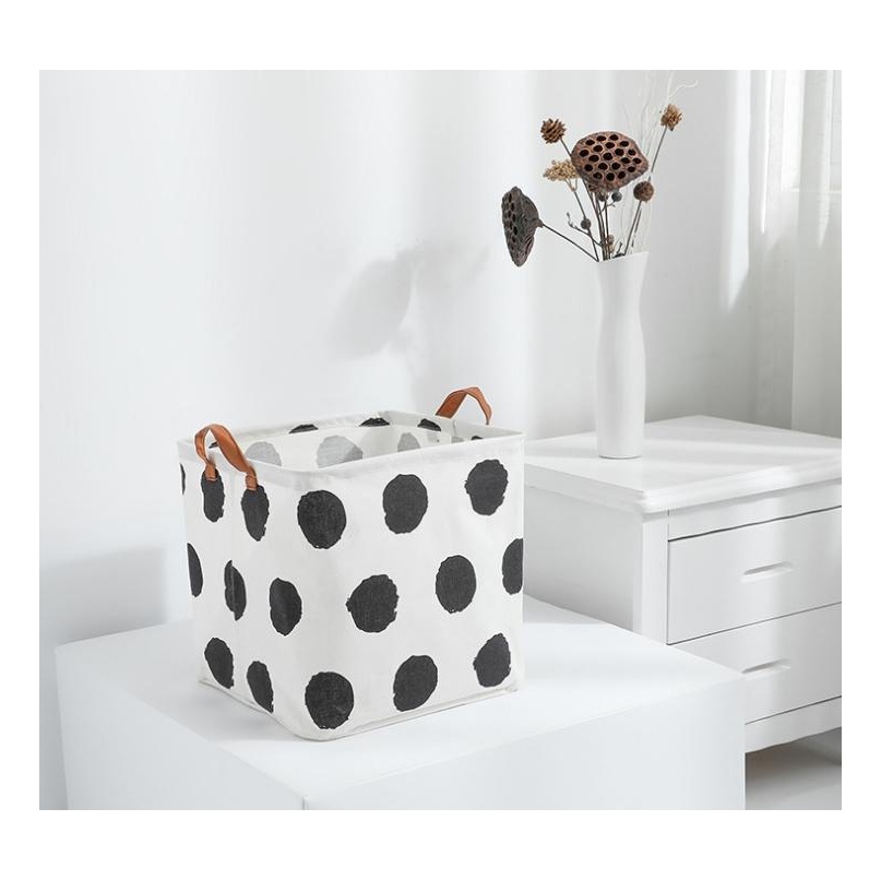 

Ins Foldable Storage Bucket Top Waterproof Bathroom Dirty Clothes Laundry Storage Box Cotton And Linen Children's