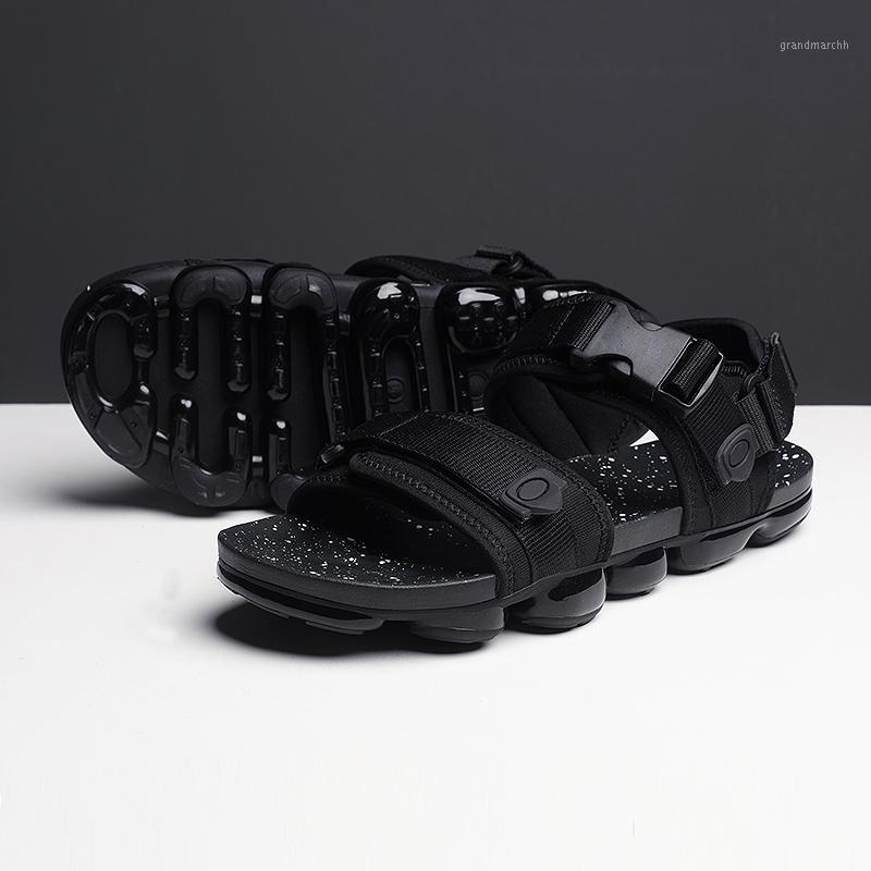 

Casual Men Sandals Shoes Sandal Mens Sandles Outdoor Breathable Comfort Slip on Plus Size Open Shoes Sandalias Hombre EVA D0451, Black