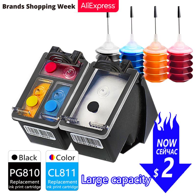 

GraceMate Ink Cartridge Replacement for Canon PG810 CL811 MP237 MP245 MP258 MP268 MP276 MP287 MP486 MP496 MP497 MX416 Printer