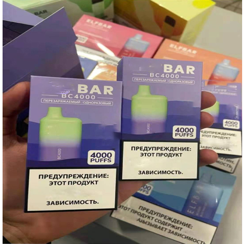 

Bar BC 4000 Puffs Disposable Electronic Cigarettes Device Vape 650mah 10ml Pod Pen