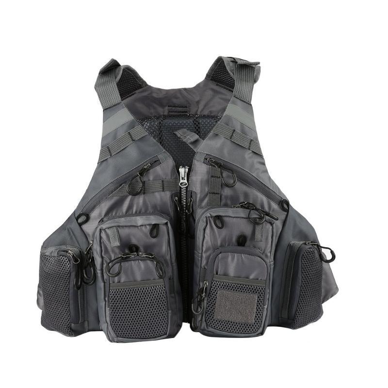 

Multifunctional Outdoor Fishing Quick Drying Mesh Fishing Vest Mutil-Pockets Removable Vest Jacket Comfortable