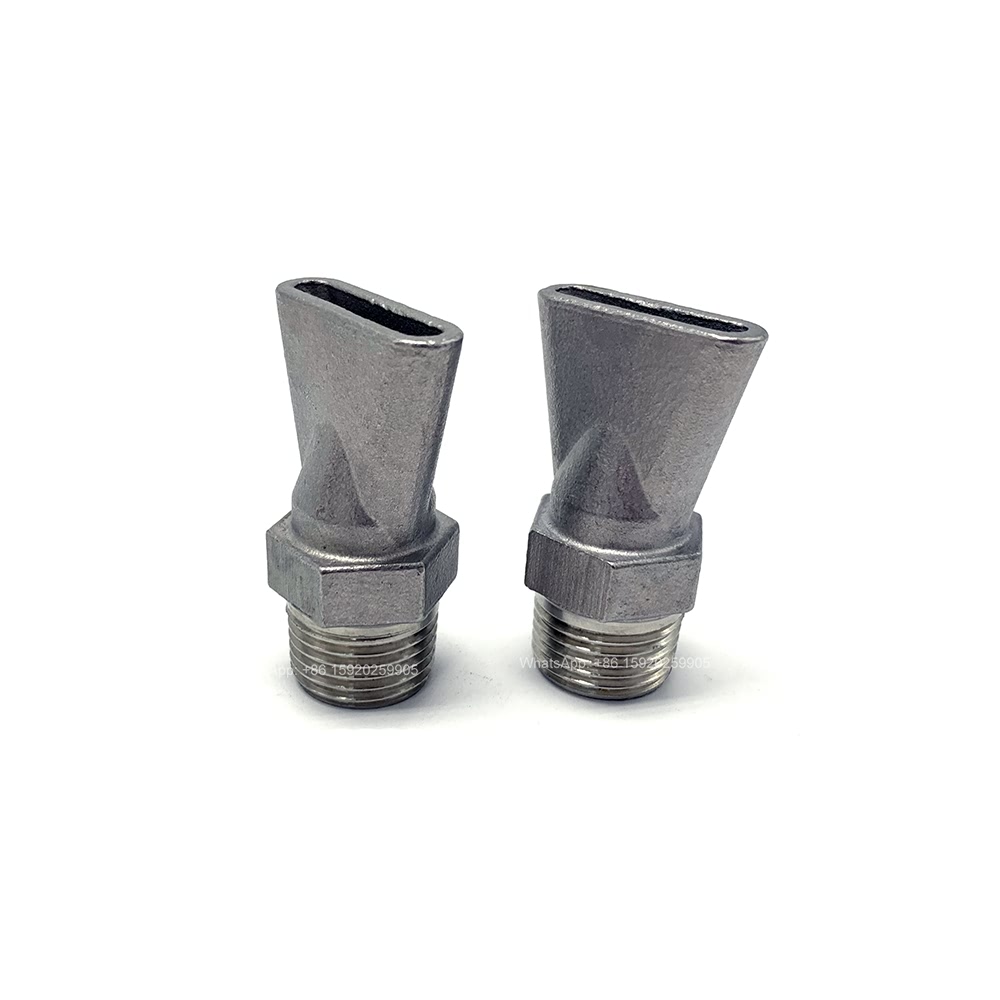 

YS Stainless Steel Duckbill Cleaning Compressed Air Wind Jet Knife Nozzle, Compressed Air WindJet Nozzle, Curtain Wind Blow Jet Nozzle