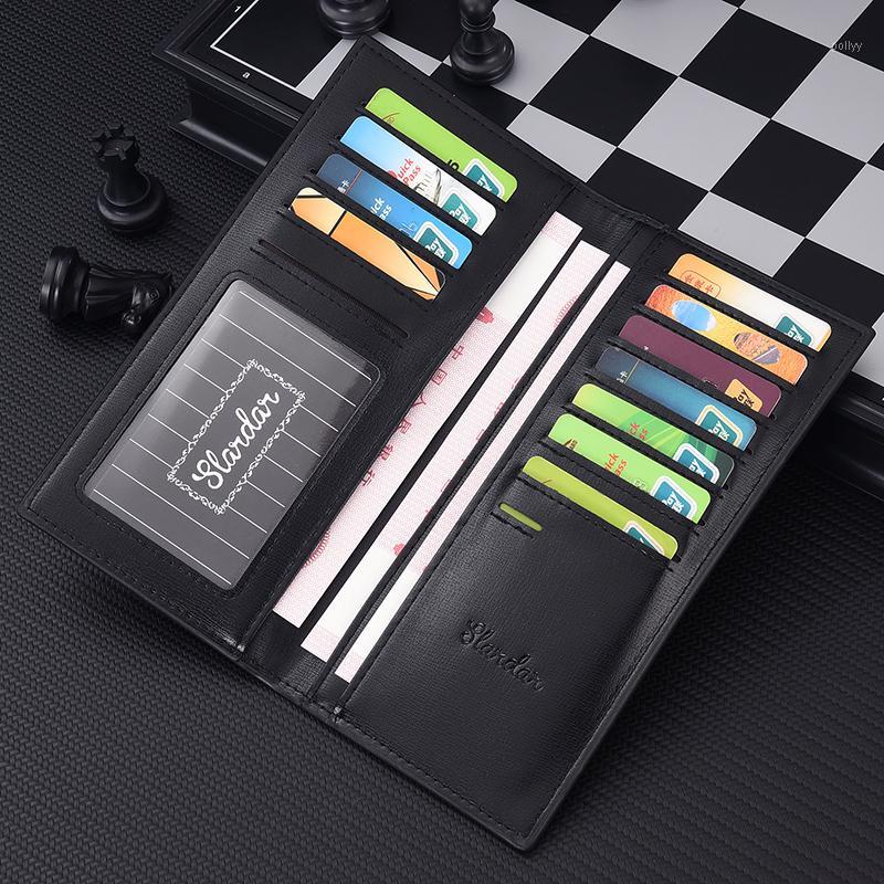 

men's wallet 2020 carteira masculina Men Purse Thin wallets Male Clutch PU Leather Wallet Men Casual Coin Purse cartera hombre1, Black 1