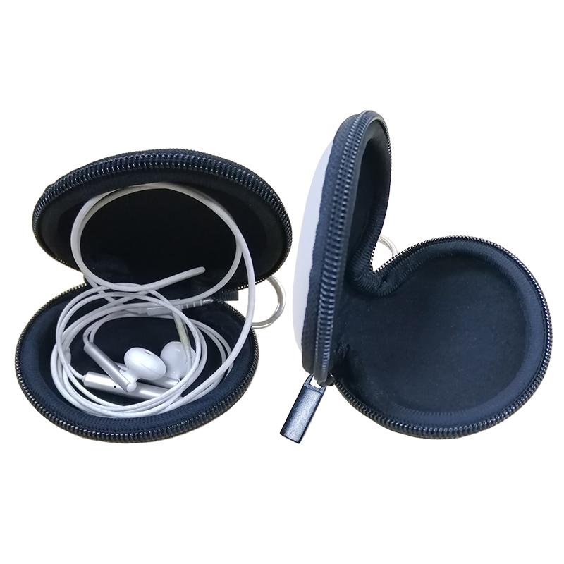 

Waterproof Earbud Case/Bag With Keyrings Neoprene Semicircular Portable Mask Bag, Coin Purse