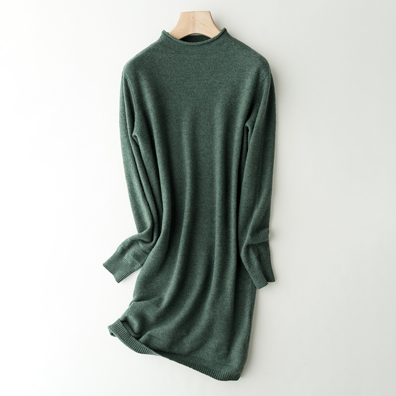 

2021 Warm Sales Ladies 100% Knitting Wool in New High-end Winter Fashions 4 Colours Dressed Women's Turtlenecks Wrapped EQ3R, Picture 4