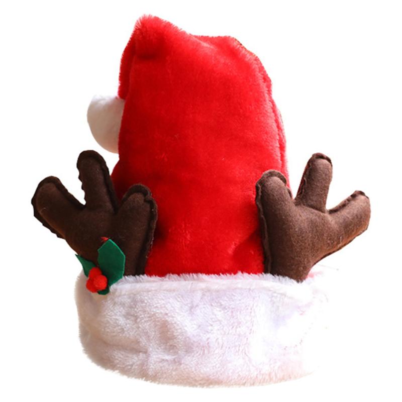 

1Pc Party Headdress Adorable Plush Hat Christmas Hat for Banquet