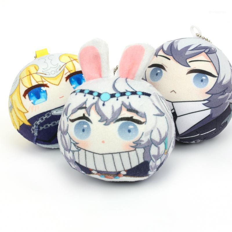 

VOGRACE NO MOQ Custom Round Soft Manjuu Microbead Filling/coton Filling Anime Plush round charm/ keychain1
