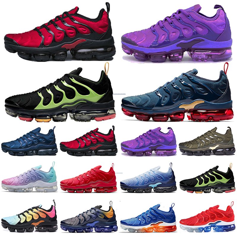 

tn tns plus mens\rOutdoor\rshoes womens Triple Black Green Grape men women trainer outdoor sports sneakers oversize 36-47, 36-47 triple black