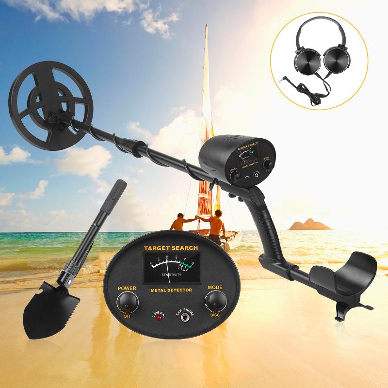 

Metal Detector Dual Mode High-Accuracy Metal Finder with Waterproof Search Coil Adjustable Stem with Low Battery Indicator Easy