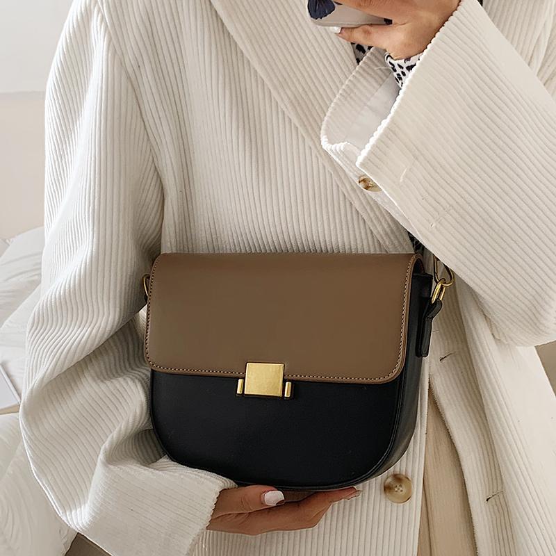 

Casual Pu Leather Women Shoulder Bag High Quality Female Handbags Messenger Bags Fashion Ladies Small Crossbody Bags for Women, Black