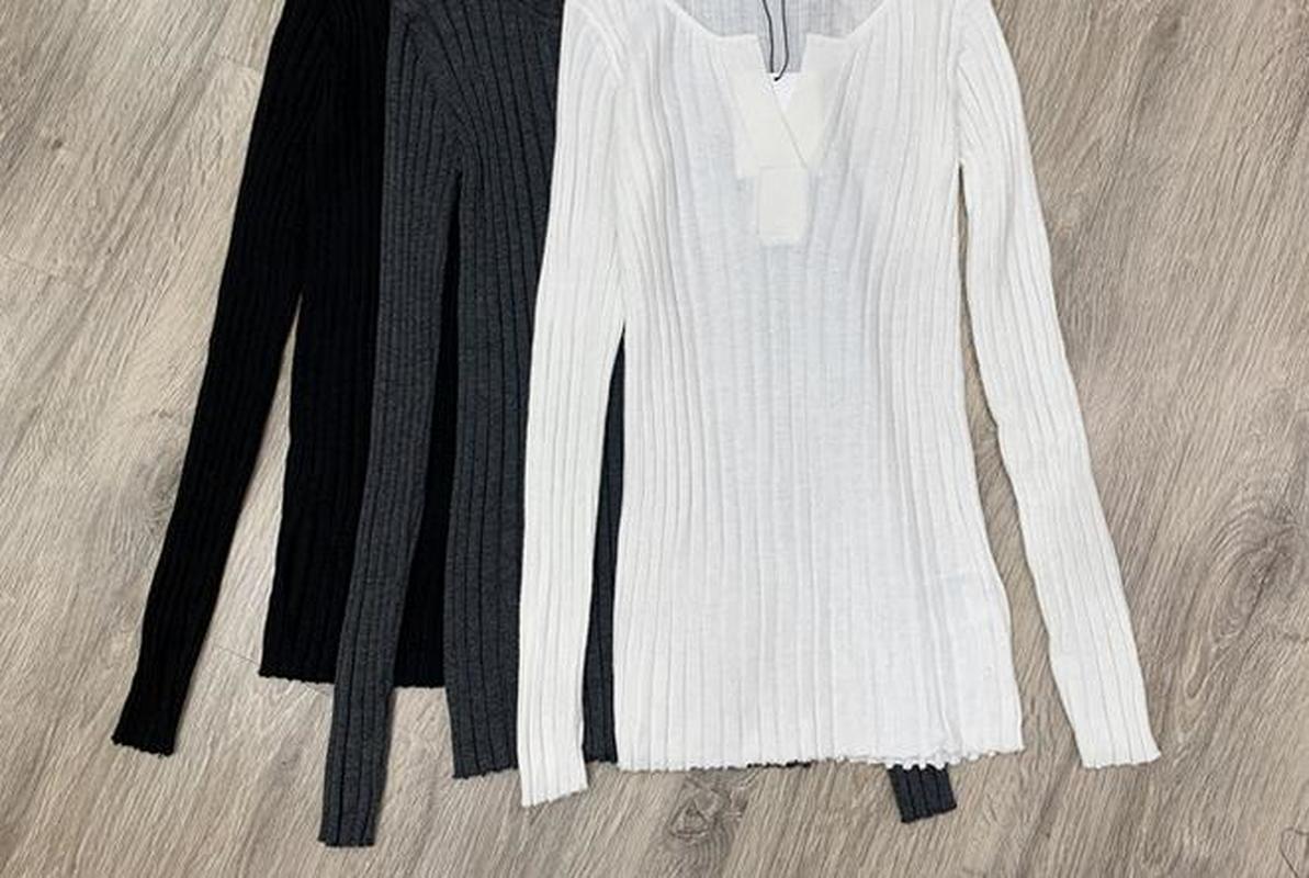 

Women Sweater V-neck Slim Wool Women's Top Autumn Sweater Women, Black