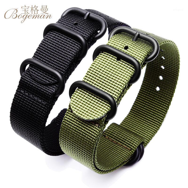 

Watch Bands Wholesale Color Heavy Duty Nylon Watchband NATO ZULU Strap 18mm 20mm 22mm Striped Rainbow Canvas Replacement Man Band1