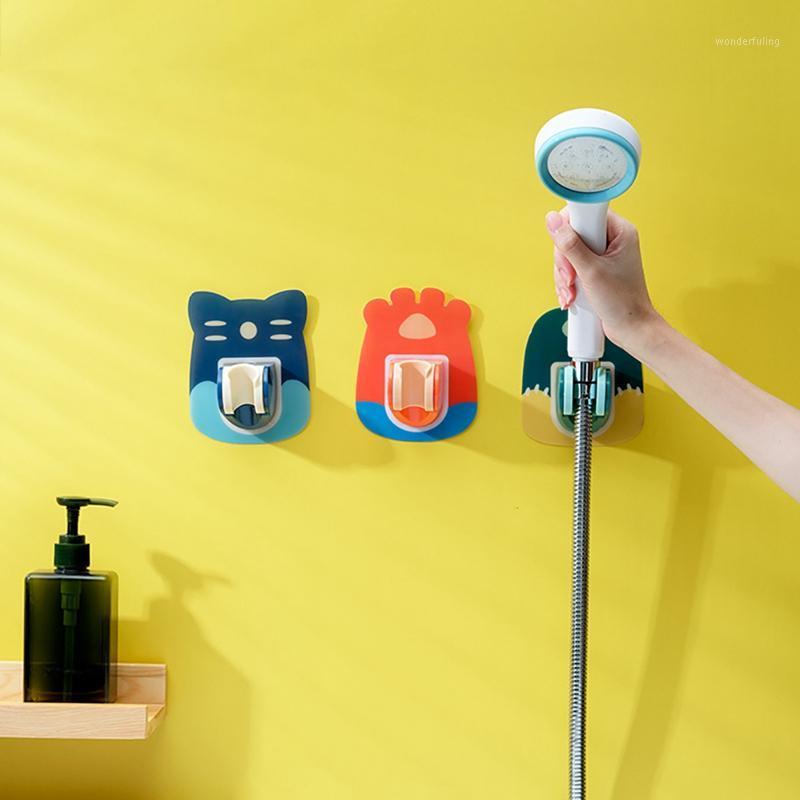 

2021Punch-free Shower Bracket Shower Nozzle Card Seat Bathroom Fixed Base Holder1