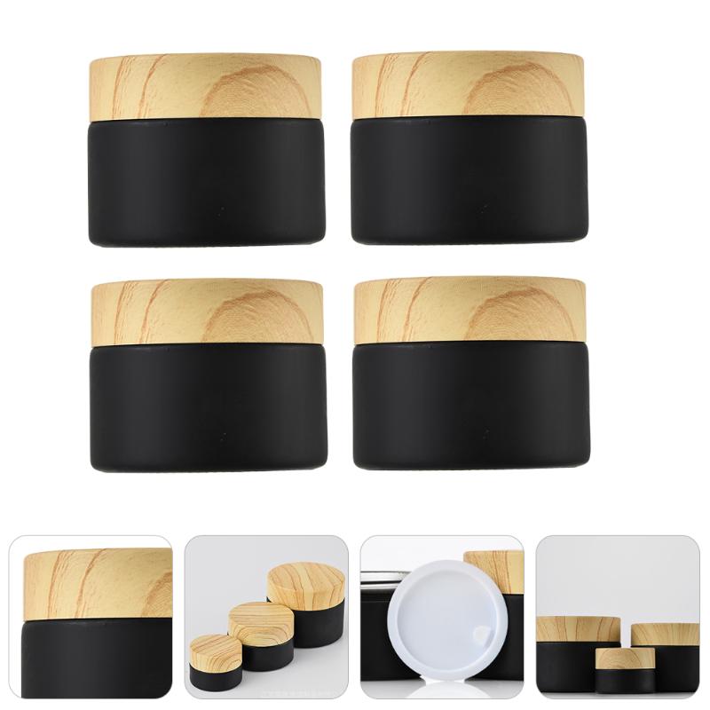 

Storage Bottles & Jars 4Pcs Glass Cosmetics Container Face Cream Lotion For 5g