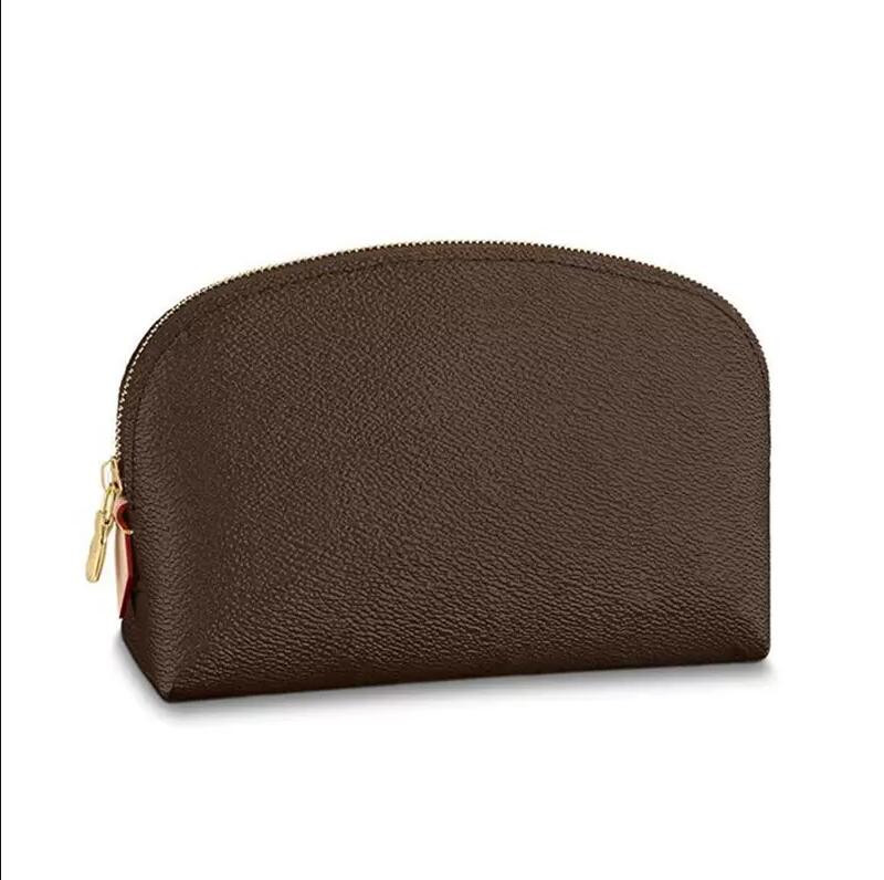 

Mini clutch Bag Toiletry Cases COSMETIC POUCH Designer Womens Travel Makeup Organizer Beauty CASE Purse Canvas Toilet purse M47515, Brown plaid