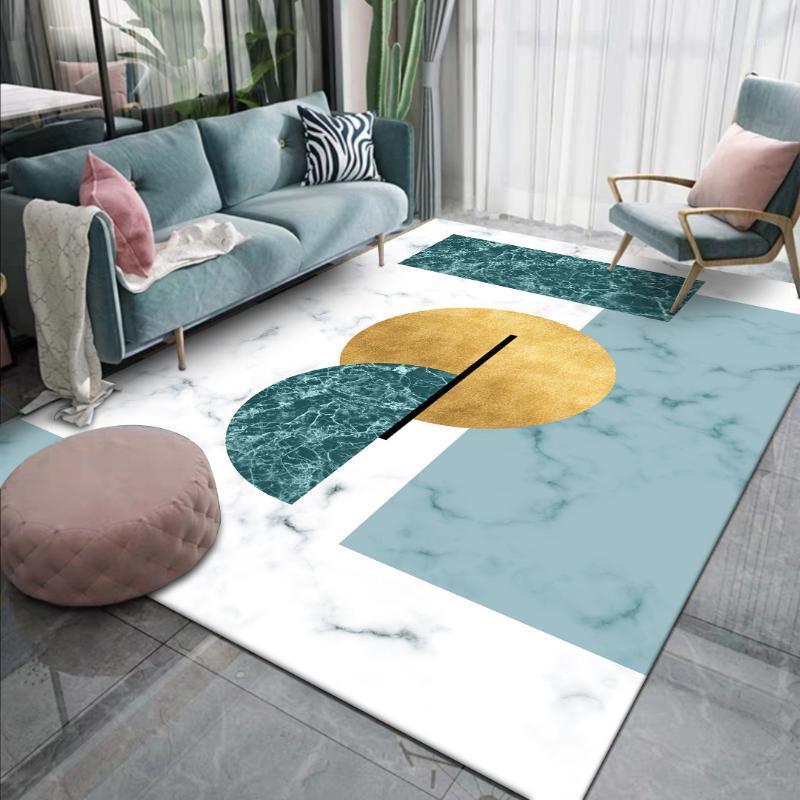 

Modern Nordic luxury abstract geometry living room bedroom kitchen bedside carpet mat1