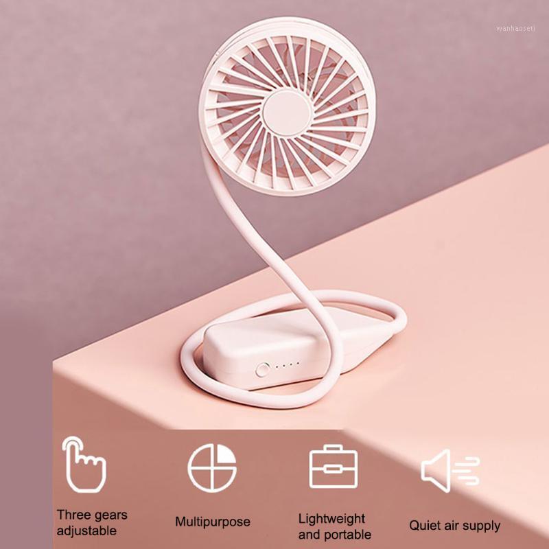 

2020 New Mini USB Portable Fan Neck Fan Neckband With Rechargeable Battery Desk Fans Handheld Air Cooler Conditioner for Room1