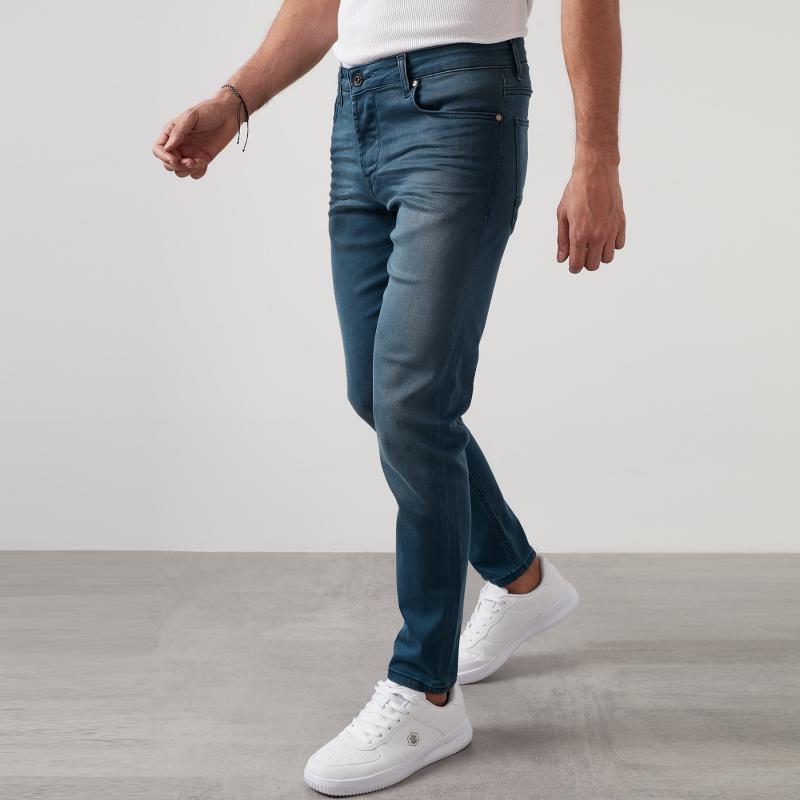 

Buratti Slim Fit Tight Bell-Bottomed Cotton Jeans MEN 'S Jeans PANTS 7401 S970BARTEZ B, Indigo