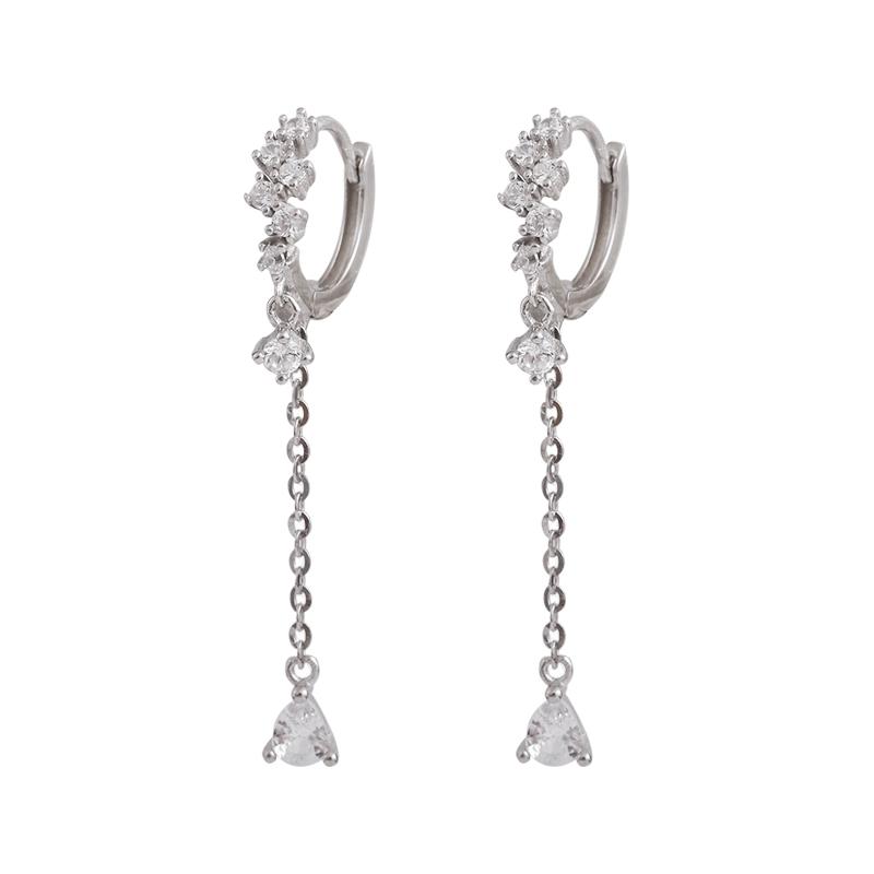 

Drop Earrings Personality Design Zircon Fine jewelry pendientes Women Party Gift
