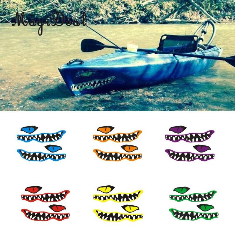 

MagiDeal New 1 Pair River Mouth&Eye Vinyl Decal Stickers for Kayak Canoe Fishing Boat Car Truck Yaht Dinghy Window Decor1