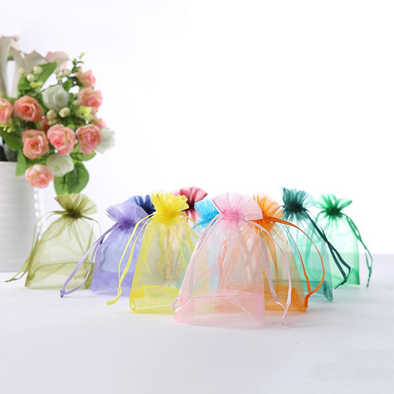 

100pcs 7x9CM Wedding Candy Box Transparent Bags Packaging Birthday Party Jewelry Packaging Bags Gift Wrapping