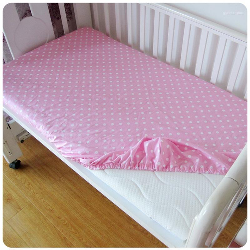 

Hot Sale Cotton Baby Fitted Sheet Cartoon Crib Mattress Cover Elastic Around Kids Bed Cover 120*70*5cm Children Mattress1, Red
