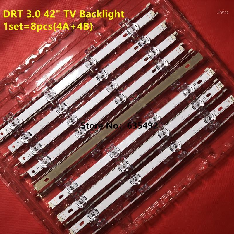 

10set Led strip 6916L-1709B 6916L-1710B 6916L-1956E 6916L-1957E 42LB650V for LG INNOTEK DRT3.0 42'' A/B TYPE 42LB561U 42LB582V1