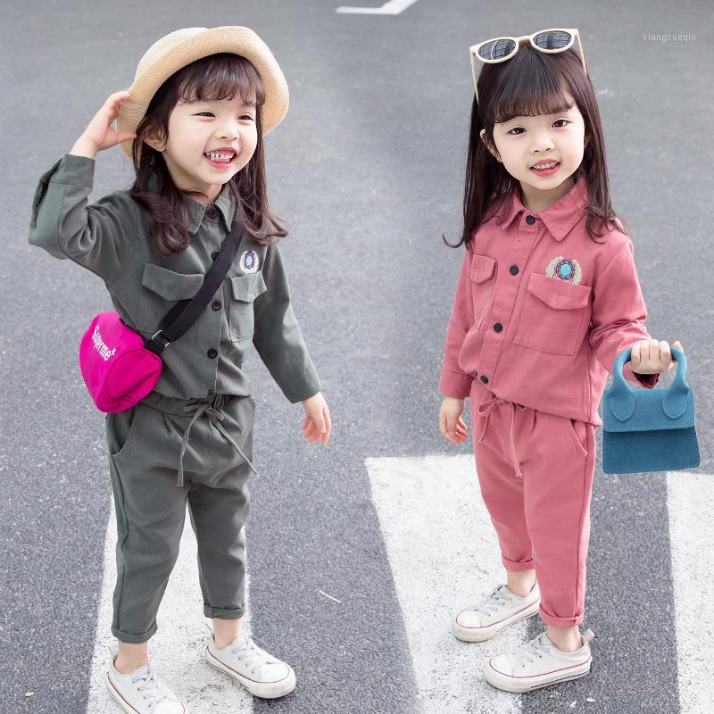 

2020 New Spring Baby Casual Tracksuit Children Girls Cotton Jacket Pants 2Pcs/Sets Kids Suit Infant Clothing For 0-4 Year1, Green