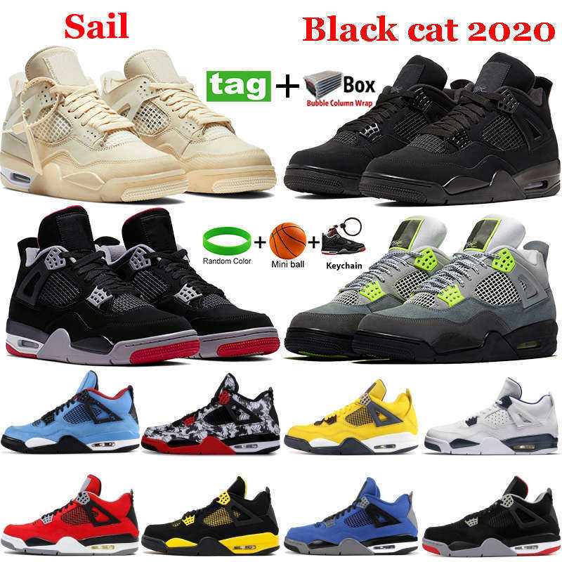

Top 4 4s Mens basketball shoes OG Taupe Haze White x Sail Bred Neon Black Cat Running Sneakers Metallic purple Paris Trainers, #37- cavs