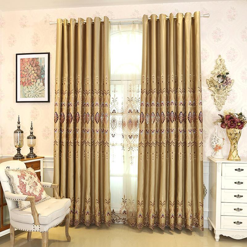 

European Boutique High Precision Embroidery Shading Curtains for Living Dining Room Bedroom.1, Tulle