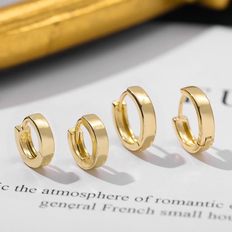 

Minimalist Small Circle Hoop Earrings for Women Simple Gold Color Cartilage Huggies Earring Fashion Wedding Party Jewelry