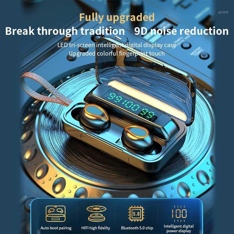 

LED Bluetooth Wireless Earphones Headphones Earbuds TWS Touch Control Sport Headset Noise Cancel Waterproof Earbuds Headphone1