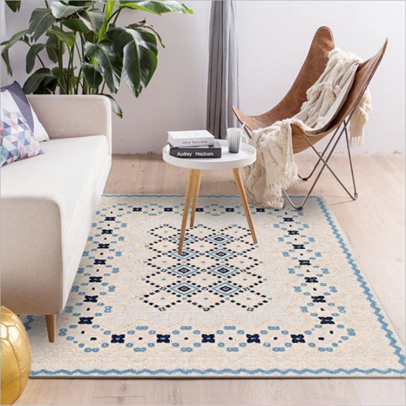 

Nordic Style Simple Casual Diamond Pattern Carpet Carpets For Living Room Non-slip And Anti-wrinkle Floor Mats Bedroom Rugs, Jq-carpets-44