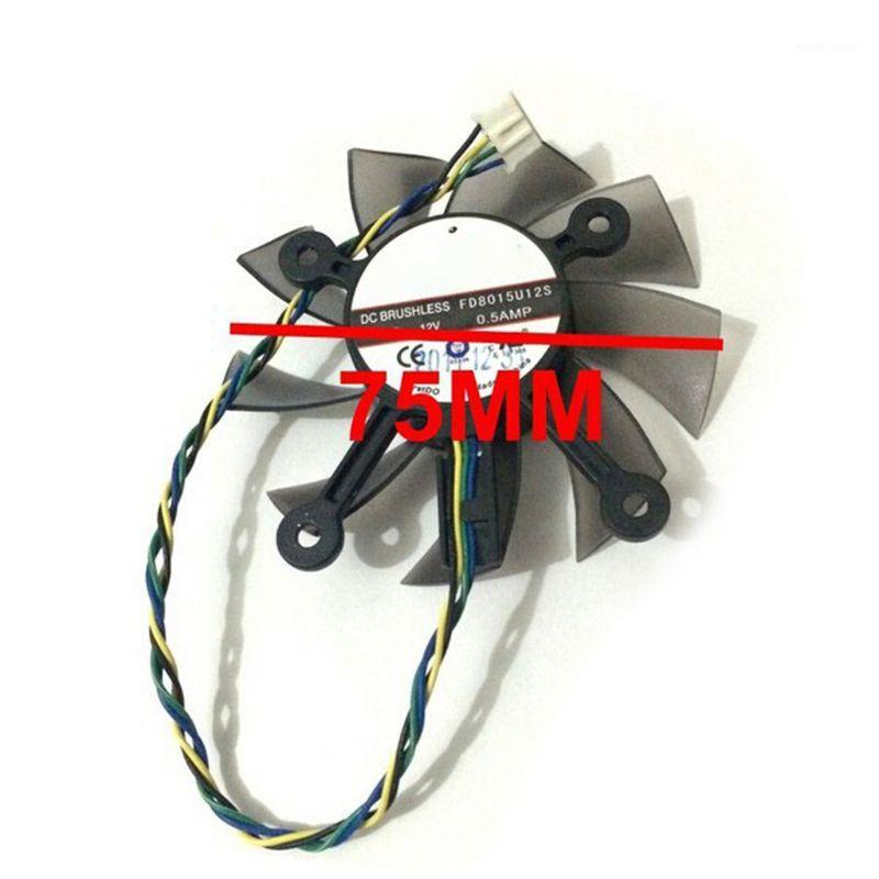 

75MM FD8015U12S DC12V 0.5AMP 4PIN Cooler Fan For ASUS GTX 560 GTX550Ti HD7850 Graphics Video Card Cooling Fans K11