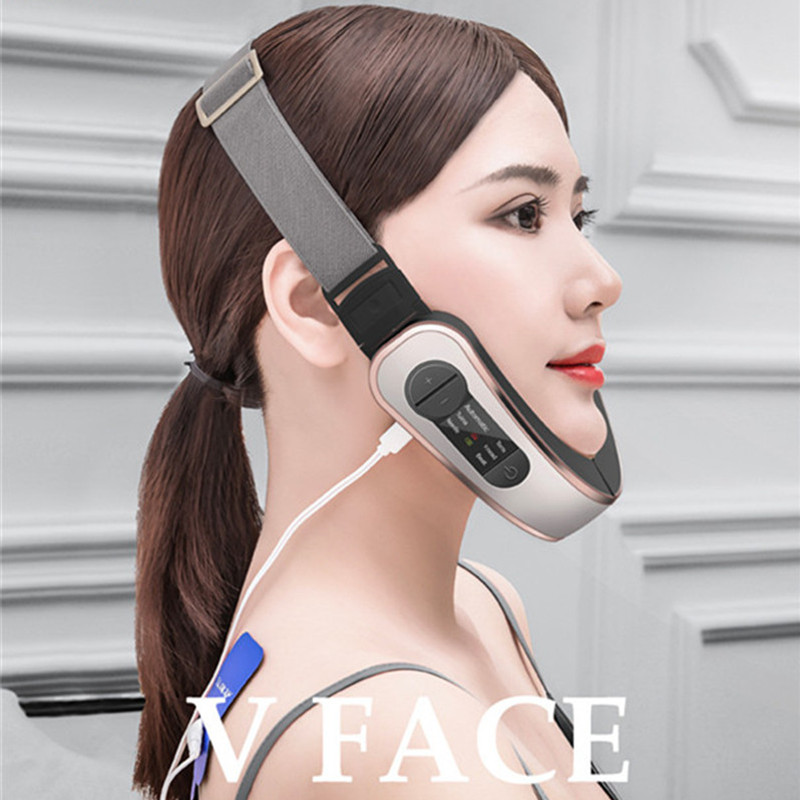 

Luxury Designers V-Face Lifting Instrument Electrical Masseter Vibration Massager v-face Shaping Ma Belt Facial Skin Rejuvenation Equipment