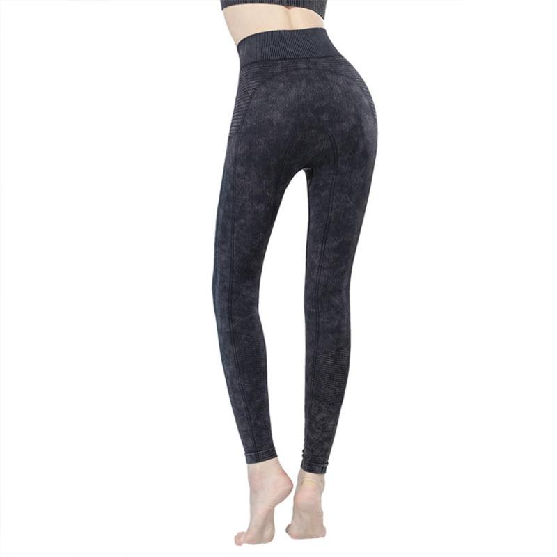 

Sports Pants Breathable Quick Dry Yoga Pants Seamless High Waist Leggings High Elastic Gym Running Fitness Women' Sports Tights, Black