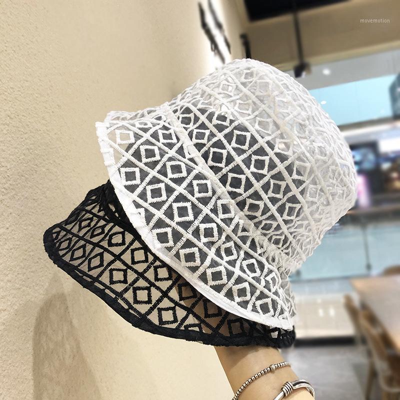 

Fisherman Hat Women's All-match Japanese Street Thin Transparent Ins Spring and Summer Bucket Hat Sun-Shading Fashion1