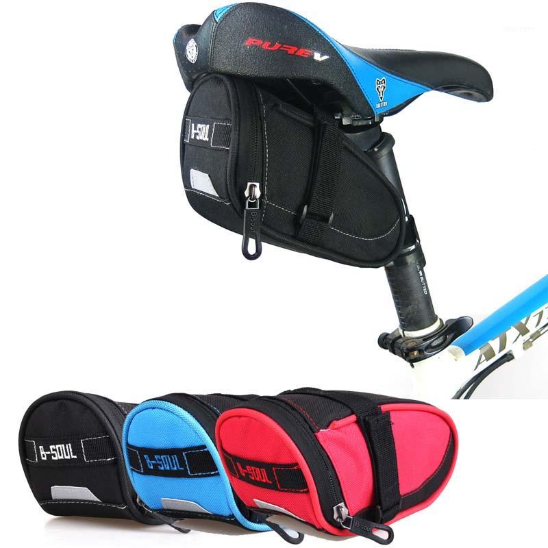 

Waterproof Mountain Bicycle ,Nylon Durable Bicycle Tail Bag,Road Bike Rear Bags Cycling Seat Bag Bike Accessories Bags1, Red
